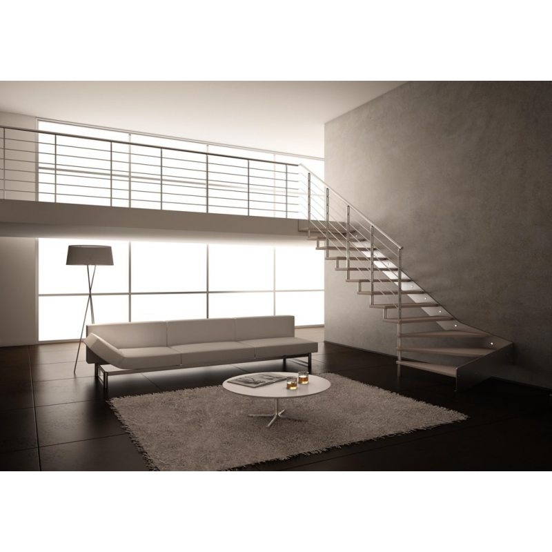 RAMPE ESCALIER  MODELE DIAMANT  tout INOX 