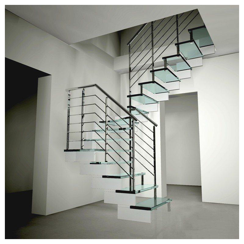 RAMPE ESCALIER  MODELE DIAMANT  tout INOX 