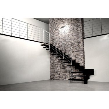 RAMPE ESCALIER  MODELE DIAMANT  tout INOX 