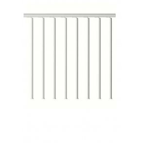 garde corps d'étage droit main courante PVC 