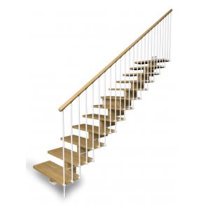 Escalier à limon central en bois Modèle AERIEN TRADITION