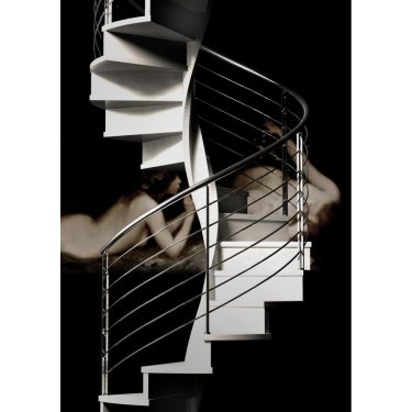 EXCEPTION prestige escalier colimaçon bois pour les marches