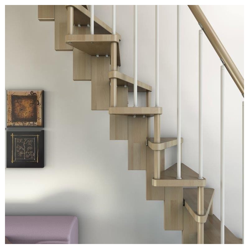 ESCALIER  1/4 TOURNANT MODERNE MODELE SUBTIL