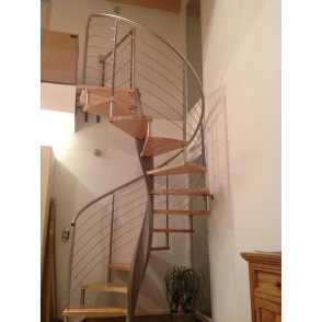 ESCALIER colimaçon pas cher gris cerisier EXCEPTION