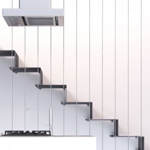 design et modernité avec cet escalier tout métal