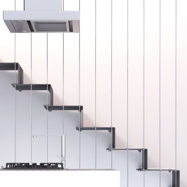 design et modernité avec cet escalier tout métal