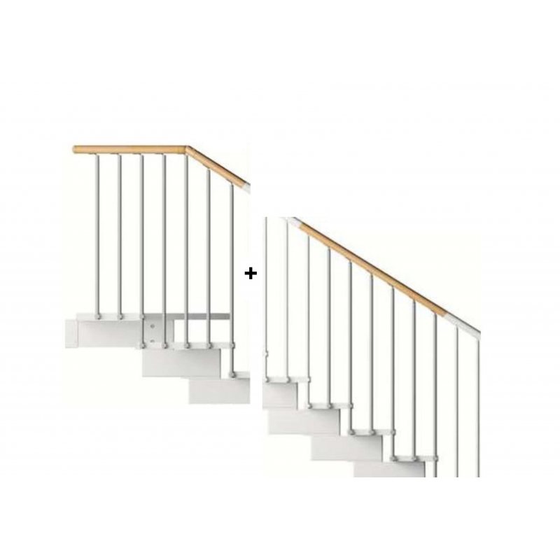 Main Courante Pour Escalier,Rampes Pour Marches D'extérieur,Rampes D' escalier 1 à 3 Marches