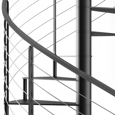 escalier colimaçon pas cher métal SIRIUS Rond XL