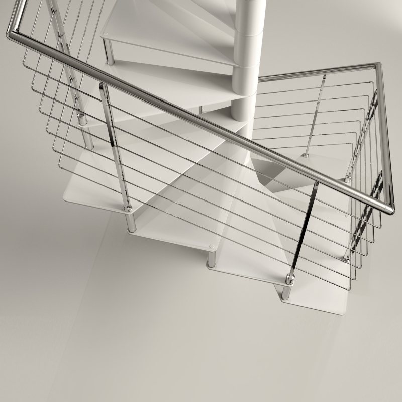 SIRIUS Carré escalier colimaçon en métal et marches en acier SIRIUS Carré escalier colimaçon en métal et marches en acier