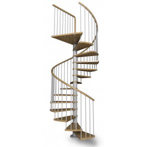 Escalier colimaçon bois