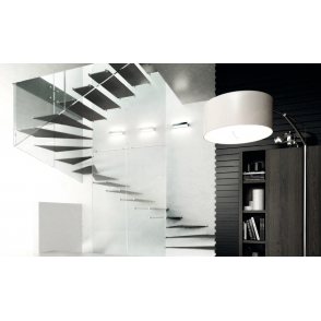 Escalier en verre 2 quart tournant DANA