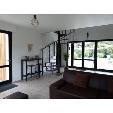 Escalier en colimaçon en métal et...