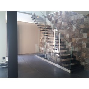 escalier en verre escalier droit...