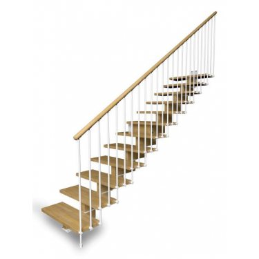 Escalier à limon central en bois AERIEN DROIT CONTEMPORAIN