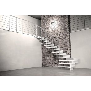 Escalier sur mesure droit, quart tournant, deux quart tournant