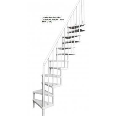 ESCALIER  1/4 TOURNANT MODERNE MODELE SUBTIL
