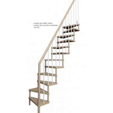 ESCALIER  1/4 TOURNANT MODERNE MODELE SUBTIL