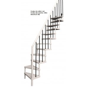 ESCALIER  1/4 TOURNANT MODERNE MODELE SUBTIL