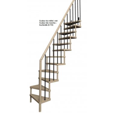 ESCALIER  1/4 TOURNANT MODERNE MODELE SUBTIL