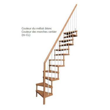 Escalier gain de place SUBTILE  1/4 TOURNANT CONTEMPORAIN
