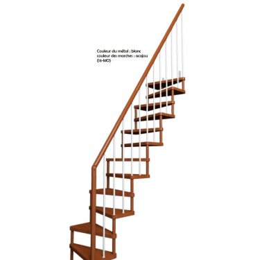 Escalier gain de place SUBTILE  1/4 TOURNANT CONTEMPORAIN