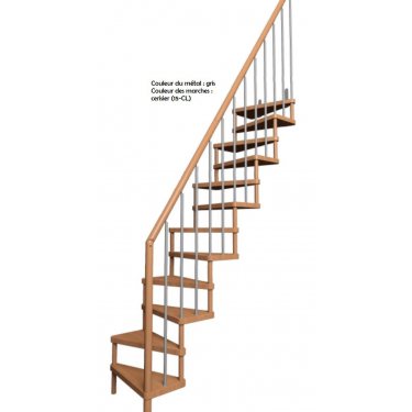 Escalier gain de place SUBTILE  1/4 TOURNANT CONTEMPORAIN