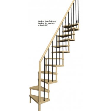 Escalier gain de place SUBTILE  1/4 TOURNANT CONTEMPORAIN
