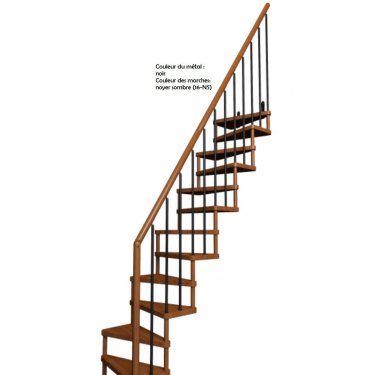 Escalier gain de place SUBTILE  1/4 TOURNANT TRADITION