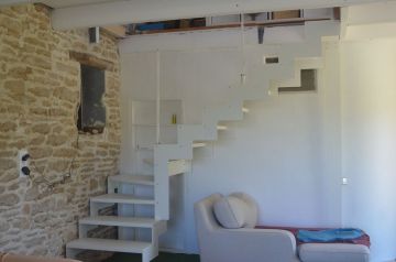 escalier double limon métal