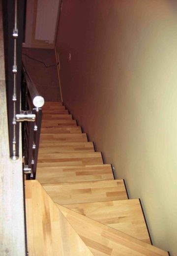 escalier bois métal