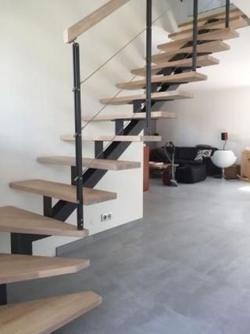 escalier avec cables tendus
