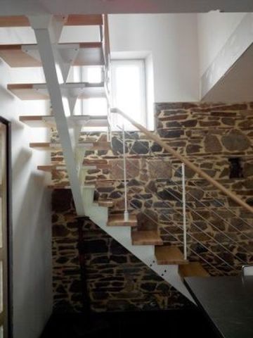 escalier limon métal