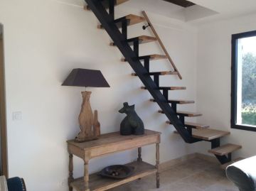 escalier limon central