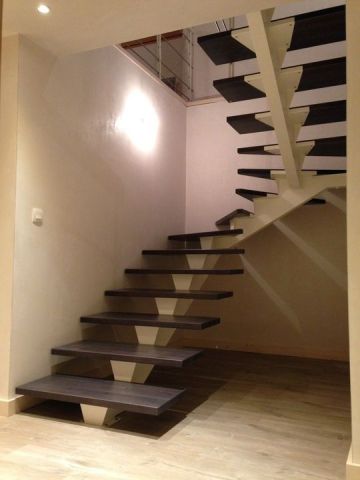 escalier limon central