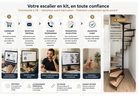Commander son escalier en kit sans payer immédiatement : comment fonctionne notre validation de projet ?