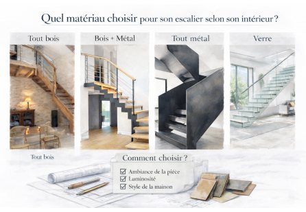 Quels matériaux choisir pour son escalier selon son intérieur ?