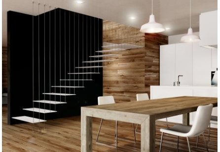 Escalier suspendu : prix, avantages et inconvénients